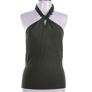 Ann Taylor black Halter Sweater